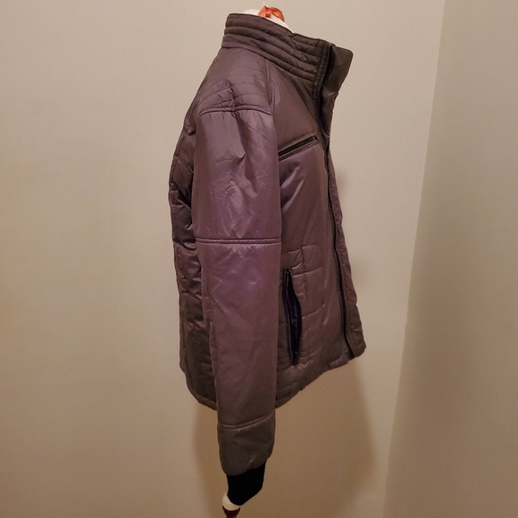 Seduka Moto Style Puffer Jacket in Charcoal XL  NWOT - Picture 2 of 4